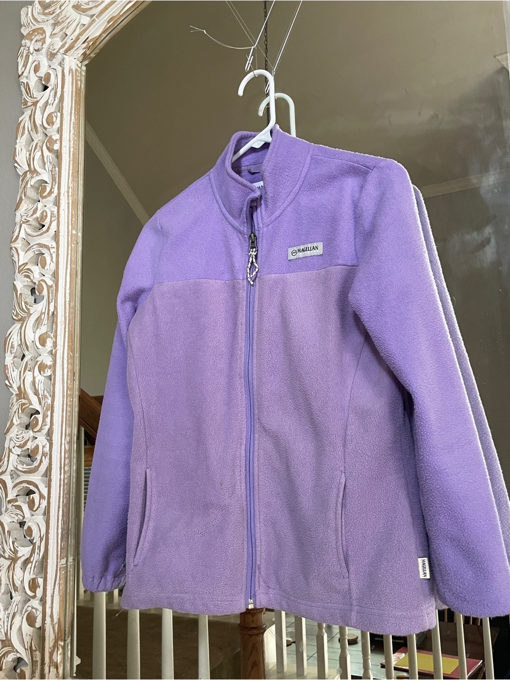 Magellan Outdoors Purple Girls' Full-Zip Fleece Jacket